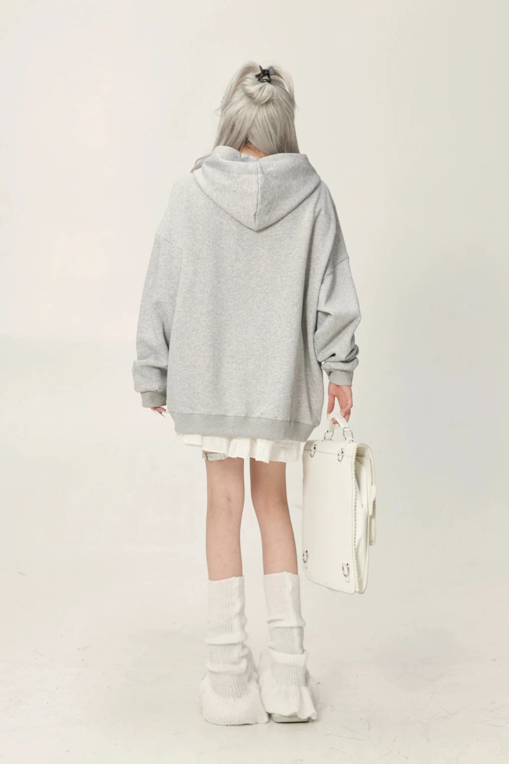 oversize silver logo foodie KSG20642