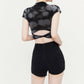 high waist simple hot pants KSG17724