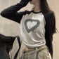 love print shirring tshirts KSG18084