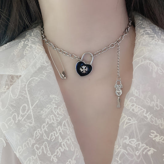 key Heart chain necklace  KSG11598