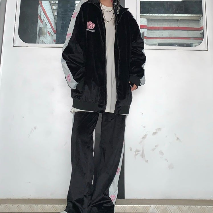 サイドラインハートトラックジャケット KSG14828｜韓国ストリートファッション通販 – KsG