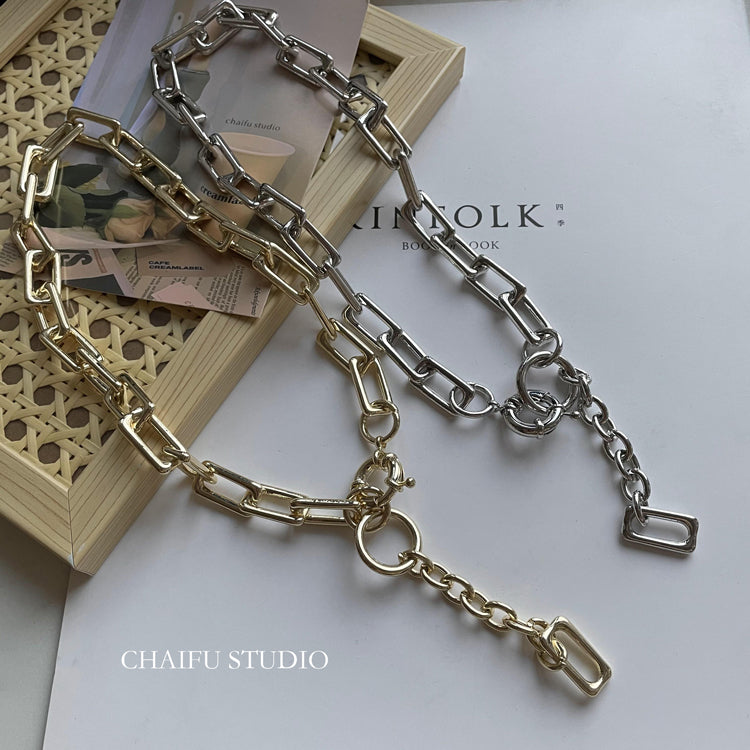 chain ring necklace KSG18043 | 韓国ストリートファッション 