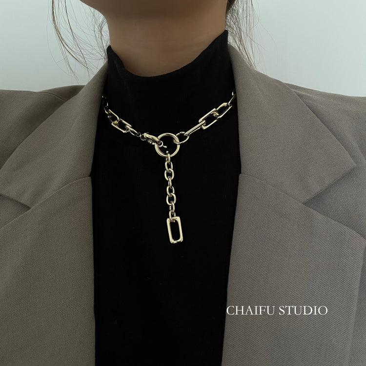 chain ring necklace KSG18043