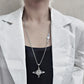 space silver necklace KSG14865