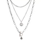 【スピード発送】triple chain necklace KSG20335