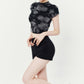 high waist simple hot pants KSG17724