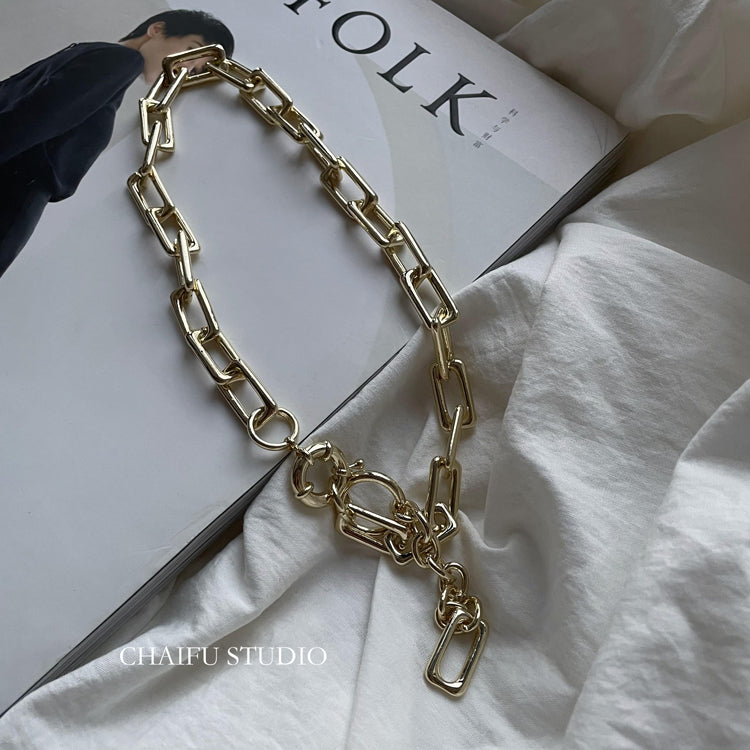 chain ring necklace KSG18043