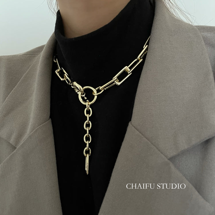 chain ring necklace KSG18043 | 韓国ストリートファッション ...