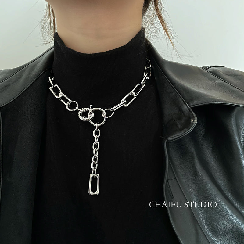 chain ring necklace KSG18043 | 韓国ストリートファッション 