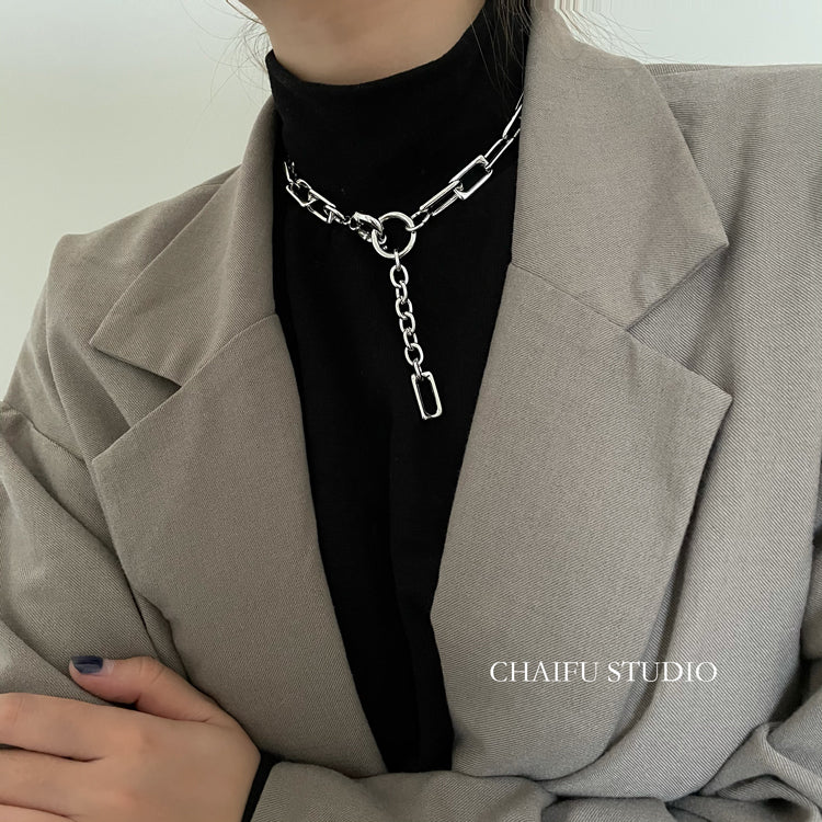 chain ring necklace KSG18043