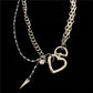 heart chain necklace KSG11971