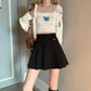high-waist tag pleats skirt KSG13971