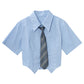 ネクタイ付きクロップドスクールシャツ KSG14867