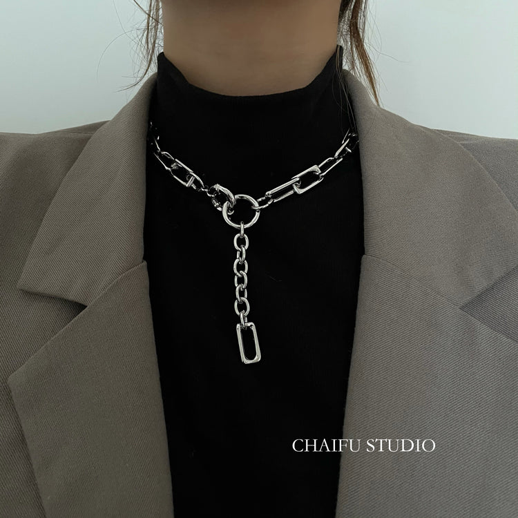 chain ring necklace KSG18043