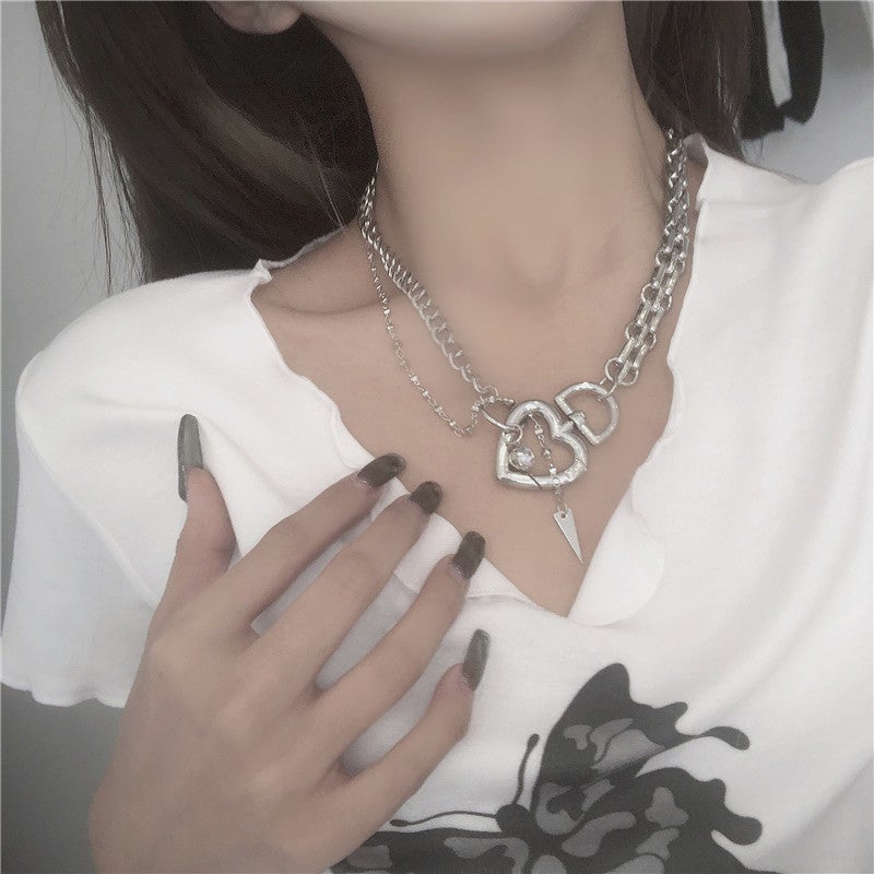 heart chain necklace KSG11971