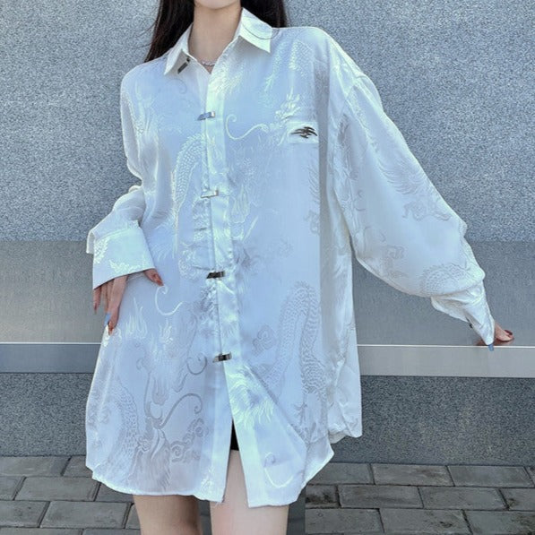 ドラゴンチャイナルーズシャツ KSG17530 | 韓国ストリートファッション 