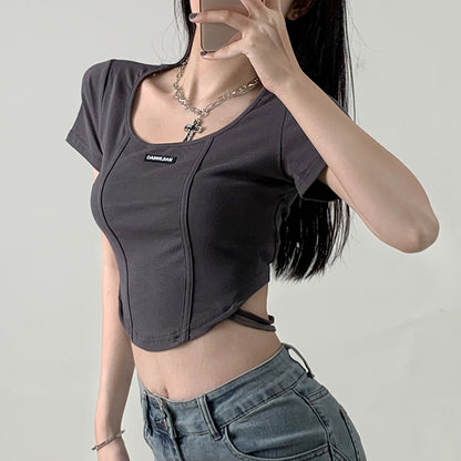 シンプルストラップショートTシャツ KSG17667