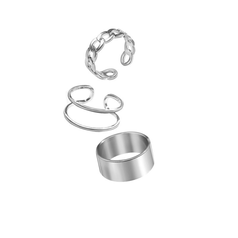 silver ring set  KSG11716